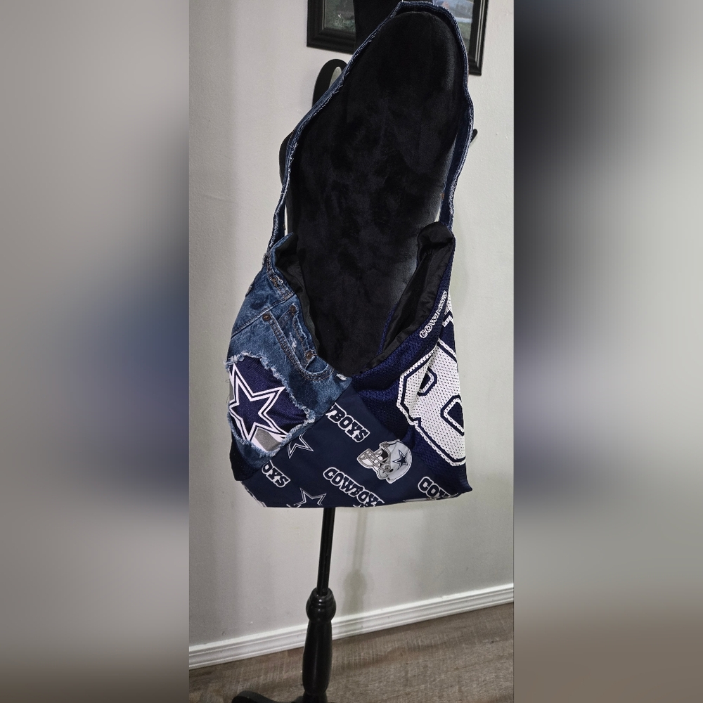 Cowboys Patchwork Denim Bag